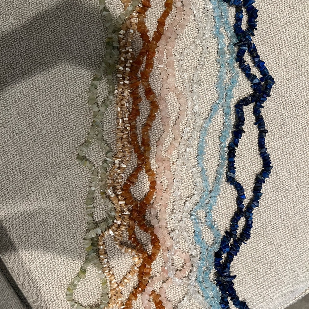 Rock Candy Necklaces. Set of 7.